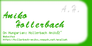 aniko hollerbach business card